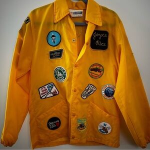 Vintage Windbreaker w/ Patches Sz Medium
